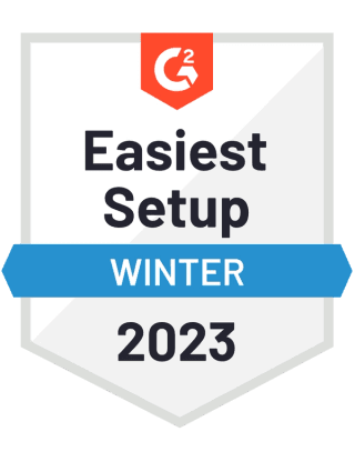 G2 Winter 2023, Easiest Setup.