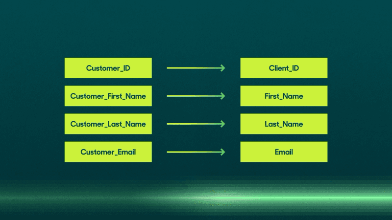 Data mapping diagram.