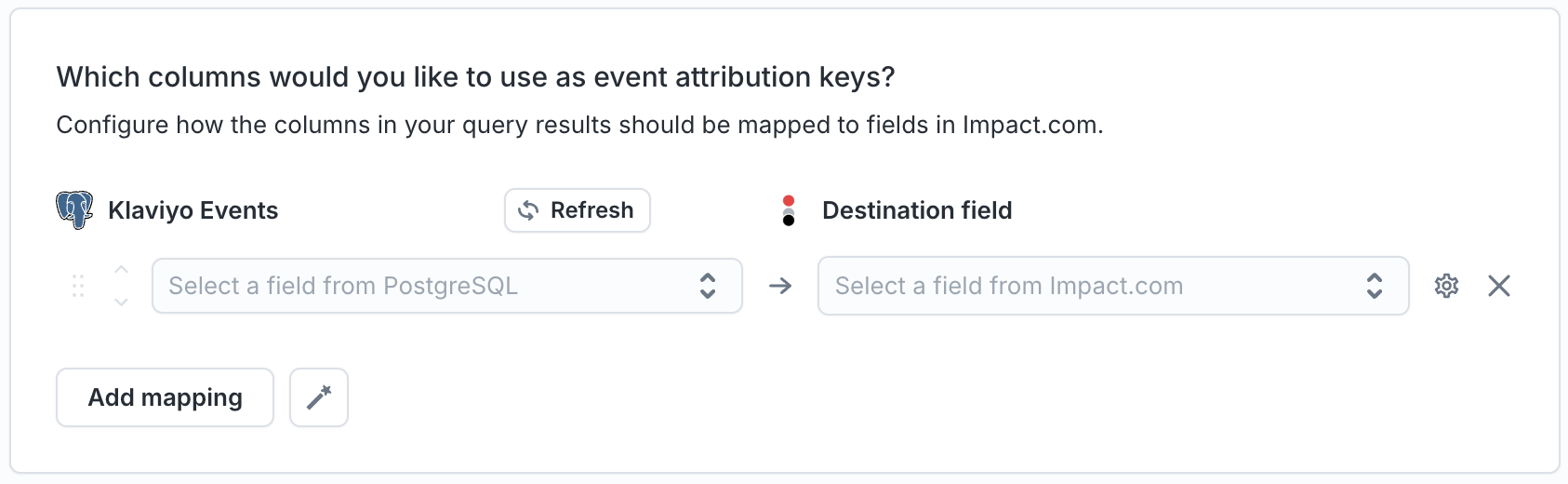 Attribution data mapping